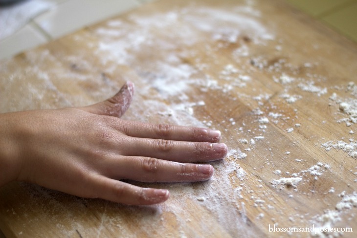 Flour the board