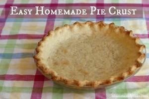 Homemade Pie Crust - BlossomsAndPosies.com
