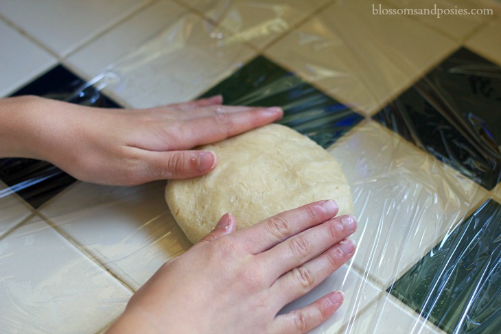 Wrap dough in plastic