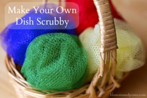 Make Your Own Dish Scrubby - Blossoms and Posies