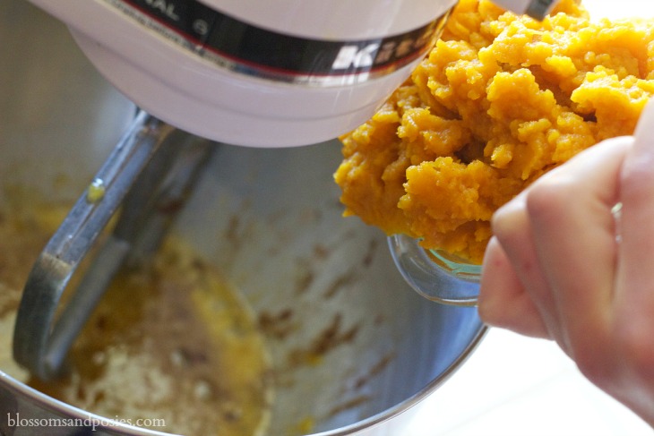 add pumpkin puree - Blossoms and Posies