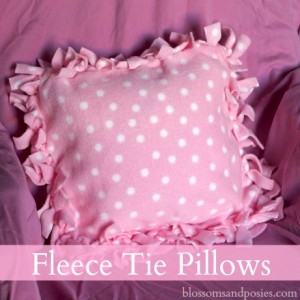 Fleece Tie Pillows