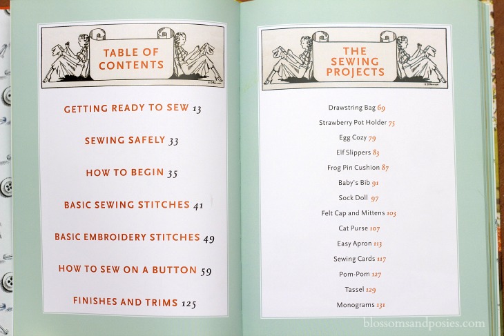 Sewing Book (table of contents)