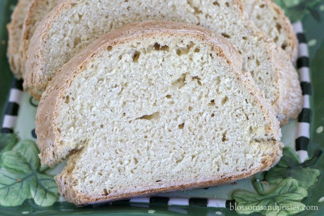 slices of Irish Soda Bread - BlossomsAndPosies.com
