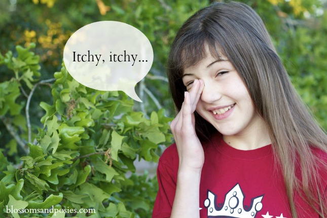 Itchy Allergies - blossomsandposies.com