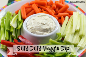 silly dilly veggie dip - blossomsandposies.com