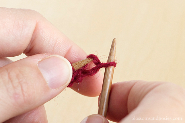 pull knit stitch off - blossomsandposies.com