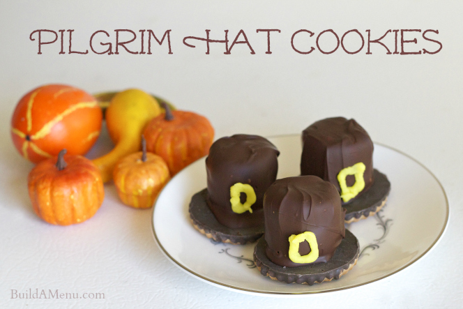 Pilgrim Hat Cookies - blossomsandposies.com