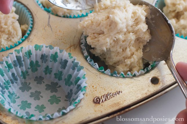 spoon into liners ❀ {irish soda muffins} ❀ blossomsandposies.com