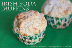Irish Soda Muffins - blossomsandposies.com #stpatricksday #recipe
