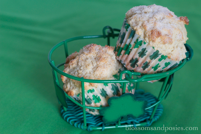 Irish Soda Muffins  ❀ blossomsandposies.com ❀ #stpatricksday #recipe