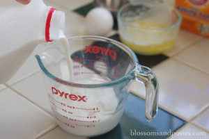 1/4 c sour cream and 3/4 c milk (irish soda muffins) | blossomsandposies.com