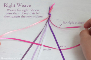 Six Strand Braided Ribbon Bookmark from BlossomsAndPosies.com