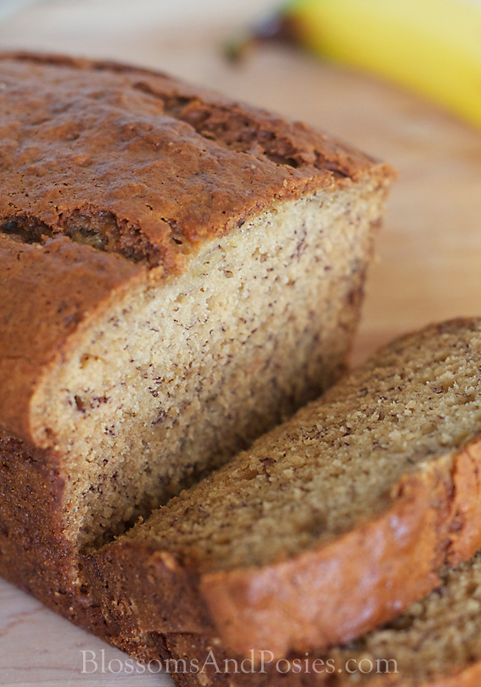 The Best Banana Bread - moist and rich banana bread is a great way to use up over ripe bananas. Add chocolate chips and you will be the queen of banana bread baking!
