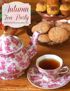 Host an autumn tea party filled with pumpkin, apple and cranberry goodies!