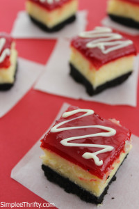 Try these Strawberry Cheesecake Bars at your next tea party!