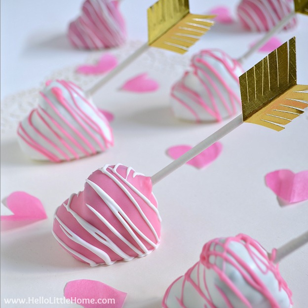 Try these Shot-Through-the-Heart Cake Pops at your next tea party!